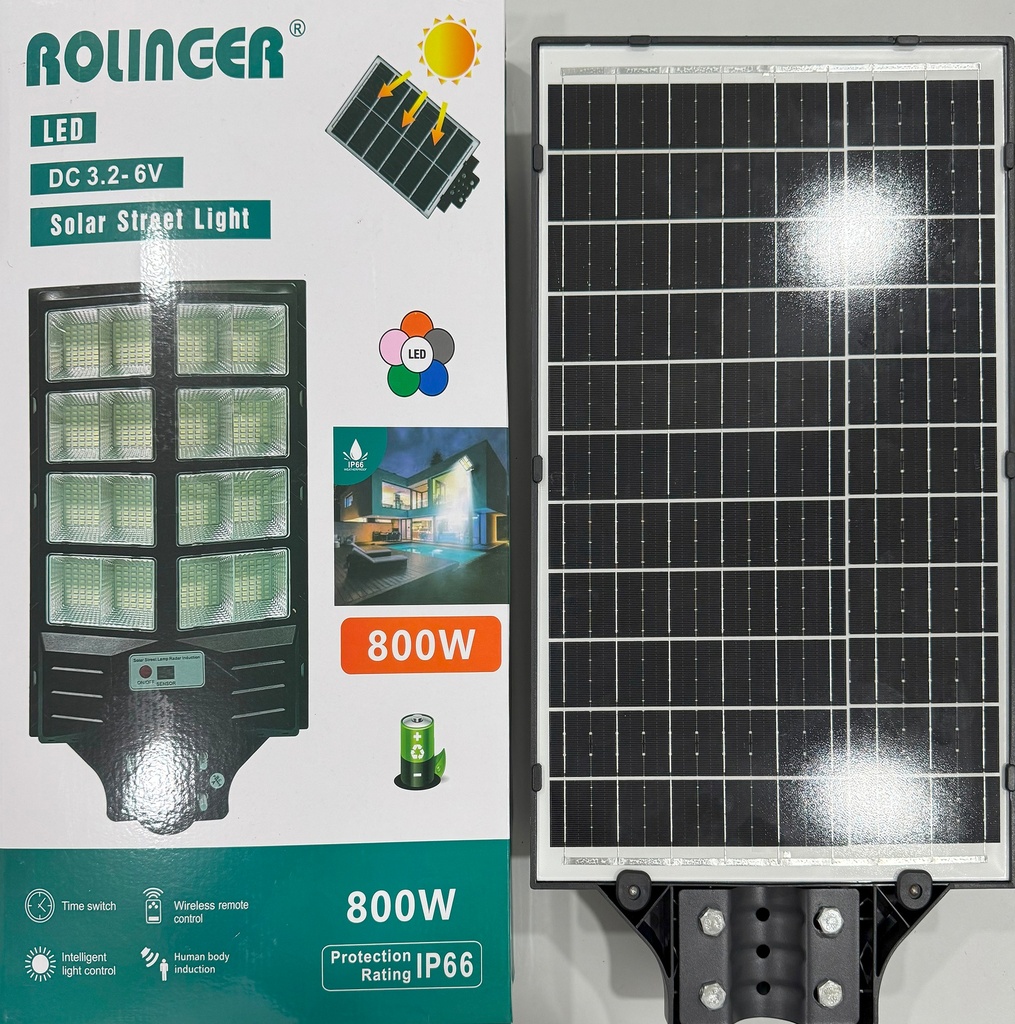 Farola Solar Integrada 5 Foco 800w