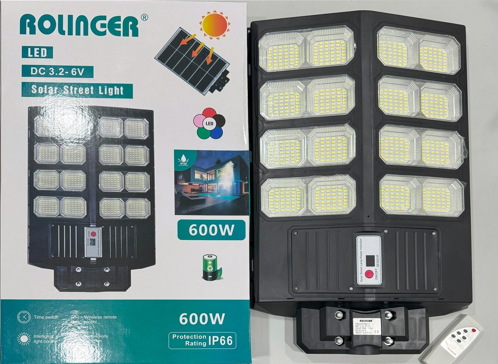 Farola Solar Integrada 5 Foco 600w 
